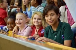 kids smiling for the camera